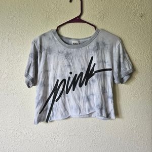 Vs pink medium tie dye PINK crop tee
